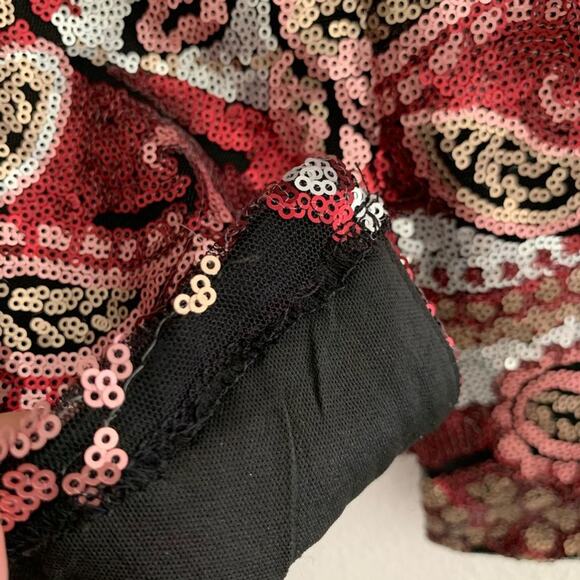 Charlotte Russe metallic sequin skirt - Picture 7 of 8